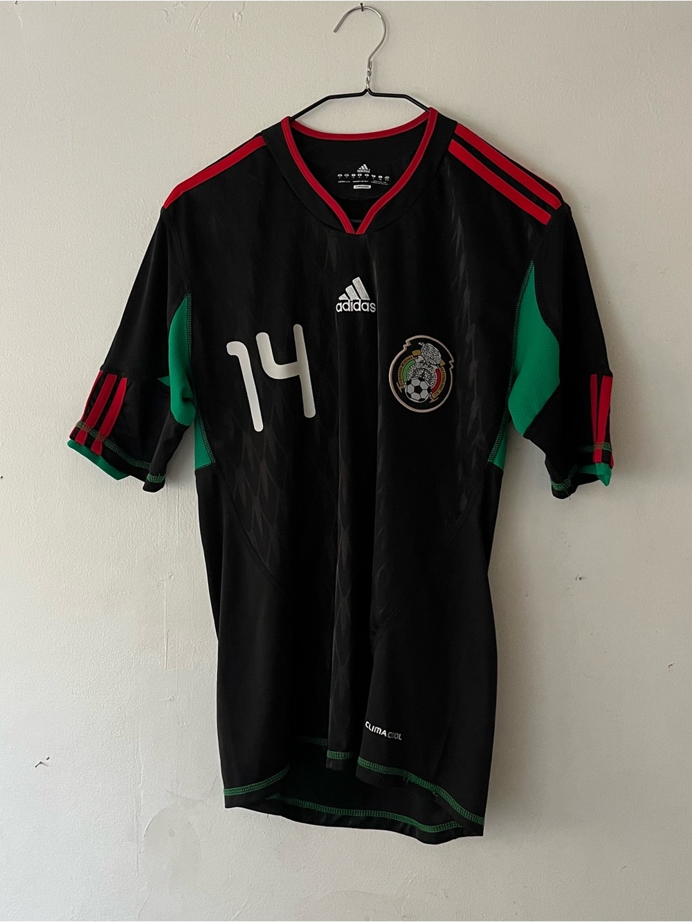 Adidas Mexico Black #14 Soccer Jersey
